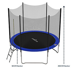 Trampoline pour enfant Jump4Fun Deluxe filet extérieur -6FT (185 cm)