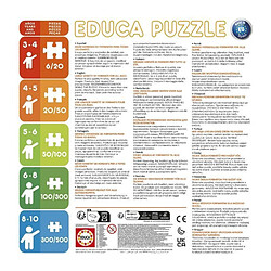 Educa borras Puzzle enfant licornes magiques - 2 x 48 pièces pas cher