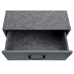 Avis Mendler table de nuit design - Gris marbre