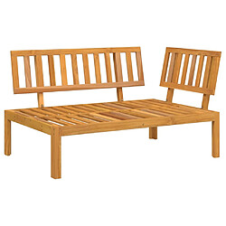 Zmh Canapé d'angle palette jardin - Marron