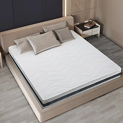 The White Stone Matelas ESSENTIAL 160 X 200 Waterfoam Hypoallergénique 16CM made in Italy