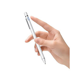 Acheter Usams Stylet Actif Universel pour Tablettes avec Batterie Design Fin Élégant Blanc