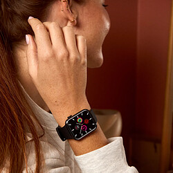 BigBen Connected Montre Connectée Écran Carré Notifications Appels Suivi Santé Noir