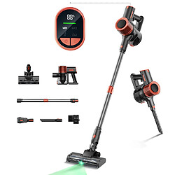 Aspirateur sans fil jigoo c200, aspirateur sans fil 23000 pa, autonomie de 40 minutes