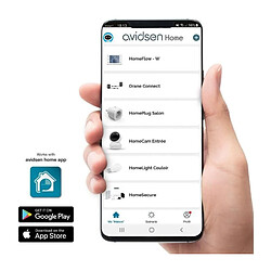Motorisation connectée a bras articulés - AVIDSEN - Orane Connect - Portail a battants - 5 m - 500 Kg pas cher