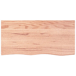 Acheter vidaXL Comptoir de salle de bain marron 100x50x(2-4) cm bois traité