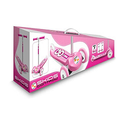 Trottinette Steering 3 roues - STAMP - SKIDS CONTROL - Rose pas cher