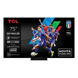 TCL 75C7K TV 190,5 cm (75") 4K Ultra HD Smart TV Wifi Métallique 3000 cd/m²