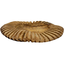 Mauro Ferretti Coupe ronde en teck Geris 35 x 7 cm.