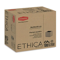 Bac a fleur - ETHICA - Craie - Carré - 38 L - STEFANPLAST pas cher