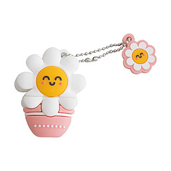 Wondee Clé USB 3.2 capacité 32GB Rapide Porte-clés avec protection Blanc