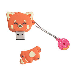 Wondee Clé USB 3.2 capacité 32GB Rapide Porte-clés avec protection Rouge