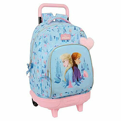 Cartable à roulettes Frozen Ice magic Bleu 33 x 45 x 22 cm