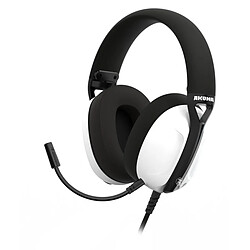 Akuma Casque Gaming Filaire pour PlayStation 5 Seinen H03 avec Micro Amovible Blanc / Noir