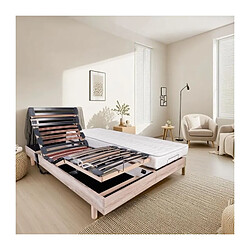 WEBED Ensemble relaxation matelas + sommiers électriques 2x80x200cm - Mousse - Ferme - EQUINOX...