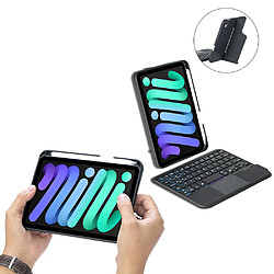 Acheter Clavier Bluetooth Détachable avec Trackpad et Rétroéclairage 7 Couleurs pour iPad mini 6