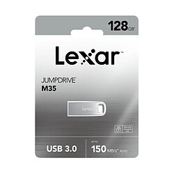 Lexar Clé USB 3.0 128Go Ultra-rapide 150 Mb/s M35 Argent pas cher