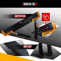Acheter Brick Lot de 2 tréteaux d atelier métalliques pliables et téléscopiques - Charge max 1180kg