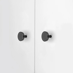 Avis Emuca 9176814 Lot de 10 boutons pour meubles Uppsala, diamètre 30mm, Aluminium, Peint en noir