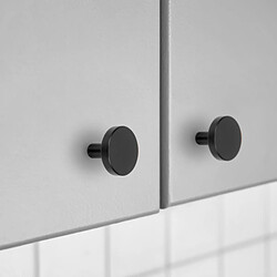 Acheter Emuca 9176814 Lot de 10 boutons pour meubles Uppsala, diamètre 30mm, Aluminium, Peint en noir