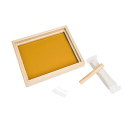 Baby Art Pure Frame - Kit Cadre avec Pâte à Modeler et Cadre en Bois de Pin Naturel, Rouleau, Panneau Arrière Réversible (Vert/Orange) pas cher