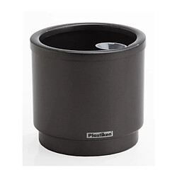 PLASTIKEN Pot de fleurs a reserve deau Hidrojardinera - O22 cm - Gris anthracite