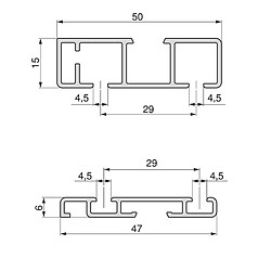 Avis Emuca 6213762 Kit de ferrures pour Flow2 2 portes coulissantes et armoire à fermeture souple avec rails de surface 2,35m, panne