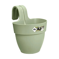 ELHO Pot de fleurs balcon Vibia Campana Easy Hanger Small - 24,1 x 20,5 x H26,5 cm - Vert Pistache - Balcon extérieur ELHO - Pot de fleurs - Vibia Campana Easy Hanger Small - Vert Pistache - Balcon extérieur - L 24.1 x W 20.5 x H 26.5 cm