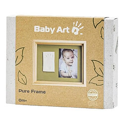 Avis Baby Art Pure Frame - Kit Cadre avec Pâte à Modeler et Cadre en Bois de Pin Naturel, Rouleau, Panneau Arrière Réversible (Vert/Orange)