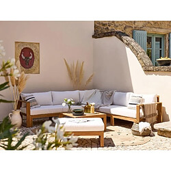 Avis Bocarnea Salon de jardin d'angle Levata XL - Blanc cassé