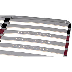 Sedac sommier 140x190 à lattes - Gris