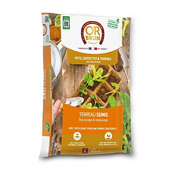 Terreau Semis - OR BRUN - OBRTSEM6U - 6L - Améliore le Drainage - Rétention d'Eau Optimale