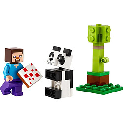 Lego Minecraft Steve et le bébé panda