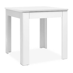 Oslo Table à manger rectangulaire - Blanc pas cher