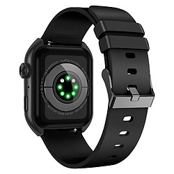 Akashi Montre Connectée Écran Tactile 1,85" Santé Notifications 10 Jours Noir