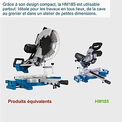 Scie a onglet radiale - SCHEPPACH - HM 185 - 1400 W - Lame Ø 185 mm - Bois