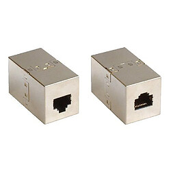 InLine Câble réseau RJ-45 Femelle/Femelle Métal Beige 