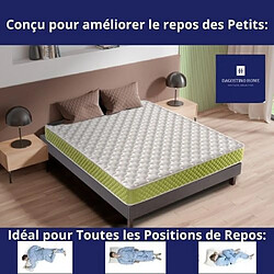 Avis DAGOSTINO HOME Matelas Mousse 140x190 Evergreen - Ferme - Réversible - Côté Été/hiver - H15 Cm