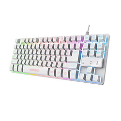 Trust GXT 833W THADO clavier Gaming USB QWERTY Anglais américain Blanc