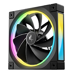 Ventilateur de boîtier PC DeepCool FL12R-3 en 1, 12 cm, noir, lot de 3