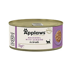 Aliments pour chat Applaws Mackerel with sardine in broth Poisson 70 g