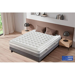 DAGOSTINO HOME Matelas Mousse 140x190 Berlin - Ferme - Réversible - Côté Été/hiver - H25 Cm