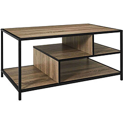 The Home Deco Factory Table basse en bois et métal Edison.