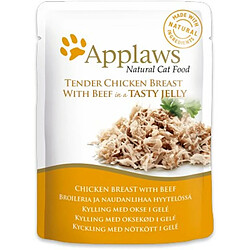 Aliments pour chat Applaws Chicken Breast with Beef in Jelly Poulet 70 g
