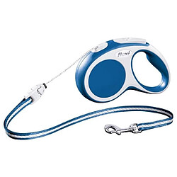 KERBL Laisse Flexi Vario XS 3m max. 8kg pour chien - Bleu