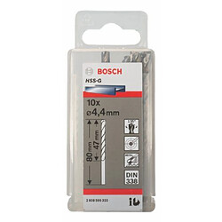 Bosch Foret à métal HSS-G DIN 338 - 4,4 mm Foret à métal - HSS-G - acier - perçage métal - norme DIN 338