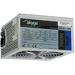 Alimentation Akyga AK-B1-700 700 W 20+4 broches ATX Grise