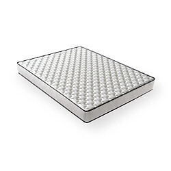 DAGOSTINO HOME Matelas Mousse 140x190 New York - Ferme - Réversible - Côté Été/hiver - H15 Cm