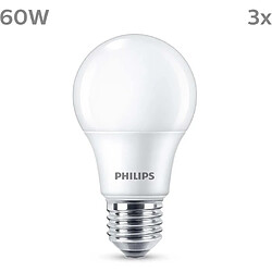 Philips ampoules LED E27 blanc chaud - Lot de 3