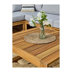 Bocarnea Salon de jardin d'angle modulable - Gris pas cher